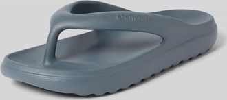 adidas Badeschuhe mit Label-Pr&auml;gung Modell ADILETTE LUMIA in Dunkelgrau, Gr&ouml;&szlig;e 10