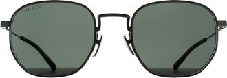 Gucci Square Mens Silver Grey GG2095S Metal - One Size