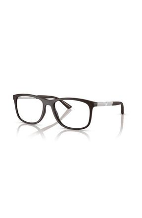 Emporio Armani 53mm Rectangle optical glasses in Brown at Nordstrom