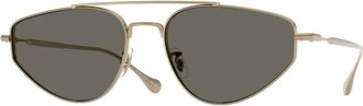 Oliver Peoples Edition 5 Zonnebril - Dames - Zonnebrillen - Geel - 56 MM - Accessoires