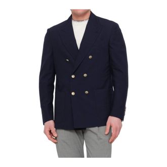 Eleventy Blazers, male, Blue, Size: XL K70Giaa06 Blazer