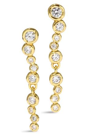 Alexis Bittar Asterales Linear Drop Earrings in Yellow Gold/Stones at Nordstrom