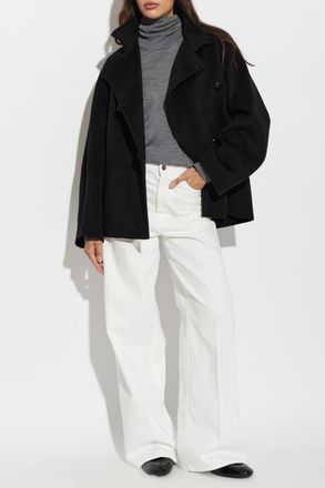 R&oacute;he Wool Oversize Jacket, Womens, Black