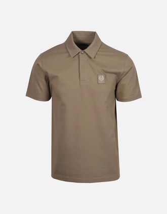 Belstaff Mens BELSTAFF CURATOR POLO SHIRT FATIGUE GREEN - Tan - Size: 44