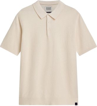 Scotch & Soda Polo - Heren - Polos - Beige - M - Tops