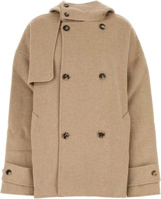 J.W.Anderson Dames, Mantels, Beige, Maat: S Wol