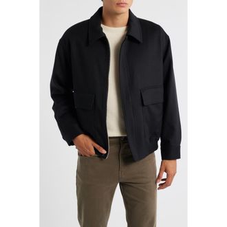 Frame Denim Virgin Wool & Cashmere Jacket in Black at Nordstrom Rack, Size X-Large