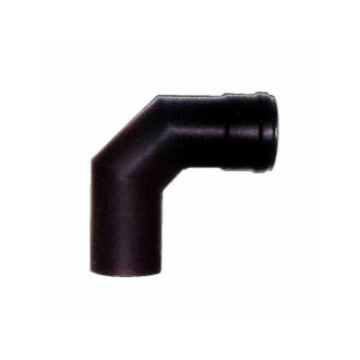 Ala Codo De Acero De 90&deg; Negro De 8 Mm Con Aleta De 2 Mm