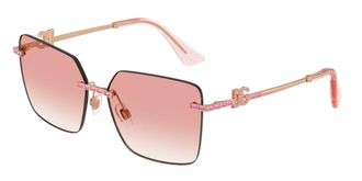 Dolce & Gabbana DG2332B 12988D Womens Sunglasses Gold Size 59