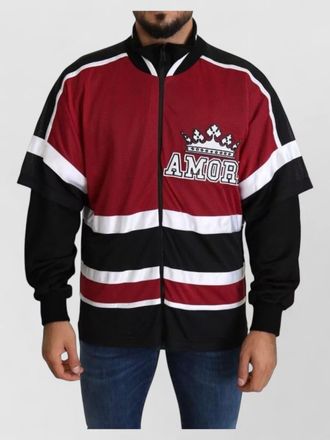 Dolce & Gabbana colorblock zip-up sport jacket