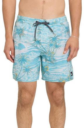 Quiksilver Mix Volley 17 Swim Trunks in Blue Haze at Nordstrom, Size Xx-Large