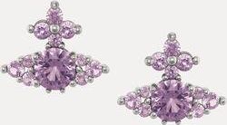 Vivienne Westwood Feodorita Earrings Platinum-lavender-cz Platinum-lavender-cz Women