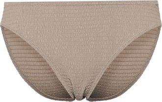 Toteme mid-rise smocked bikini bottoms - women - Elastane/Recycled Polyamide - S - Neutrals