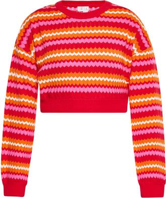 Izia Jumper Dames Rood Veelkleurig