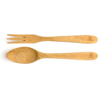 B&eacute;rard Contour 12-Inch Olive Wood Salad Servers, 2 Piece Set in Brown at Nordstrom