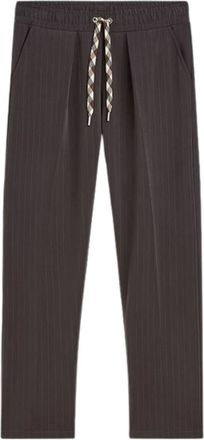 Summum Pantalones Ajustados de Pana con Raya Diplom&aacute;tica - Trousers - Mujer - Marr&oacute;n - M