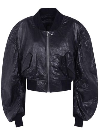 Rick Owens Jacket Cropped Leather Secchia