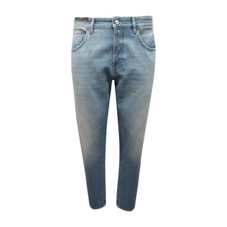 PT01 Straight Jeans, male, Blue, Size: W33 Reggae Tapered Jeans