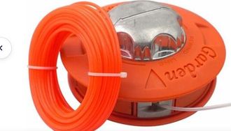 OEM Cabezal De Carrete De Repuesto M10 X 1,25 Mm Para Desbrozadora - Rosca Izquierda Con Hilo De 15 M X 2,4 Mm - Naranja