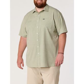 O'Neill Big & Tall Solid Sport Shirt in Oil Green at Nordstrom, Size Xxx-Large