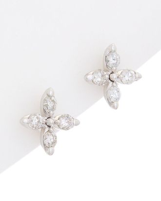 Diana M. Jewels 14K 0.34 Ct. Tw. Flower Studs