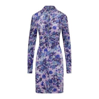 Isabel Marant Isabel Marant, Short Dresses, female, Purple, Size: XS Gram Velvet Cut-Out Mini Dress