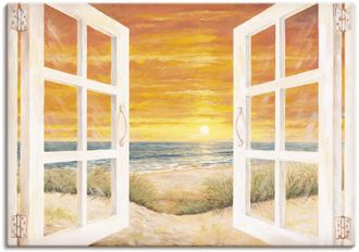 Artland Wandbild »Fenster zum Meer« Meer Bilder 1 Stk. tlg. als Alubild, Outdoorbild, Leinwandbild, Wandaufkleber, versch. Grössen