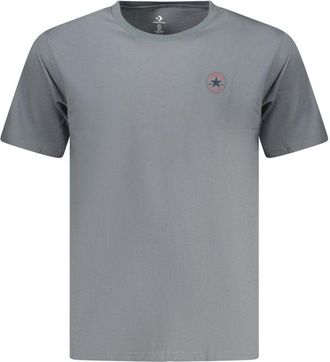 Converse Grijze Katoenen T-Shirt voor Mannen