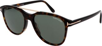 Tom Ford Damian-02 Green Pilot Mens Sunglasses FT1098 52N 54