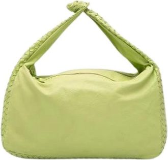 Bottega Veneta Pre-owned Shoulder Bags, female, Green, Size: ONE SIZE Pre-owned Hobo Bag