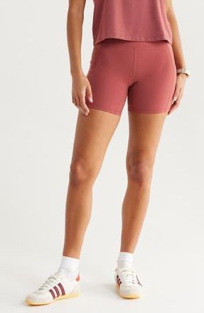 Zella Studio Luxe Pocket Bike Shorts in Red Jelly at Nordstrom Rack, Size X-Small