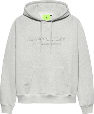 New Amsterdam Surf Association Hombre, Sudaderas, Gris, Talla: L