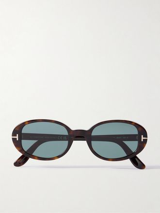 Tom Ford Occhiali Da Sole In Acetato Tartarugato Con Montatura Ovale Iggy