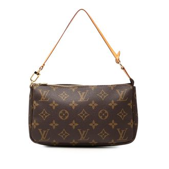 Louis Vuitton Pre-owned Womens Monogram Pochette Accessoires - Brown Textile - One Size