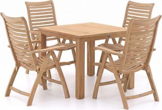 Sunyard Furniture Sunyard Corby/Buxton 90cm dining tuinset 5-delig verstelbaar