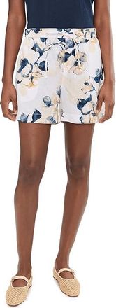 Tommy Bahama Beleza Blossom Two Palms Easy Shorts Womens Shorts White : MD, Linen
