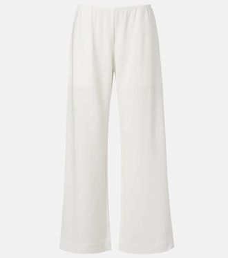 Leset Arielle cr&ecirc;pe wide-leg pants