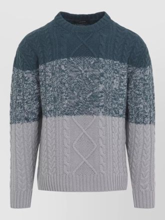 Kiton cashmere cable-knit crew-neck sweater