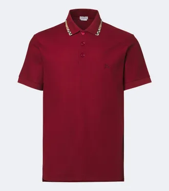Burberry Burberry Check cotton piqu&eacute; polo shirt