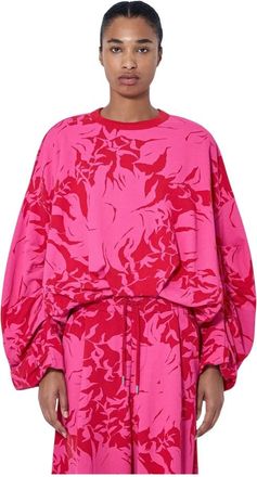 Dries Van Noten Hoodies & sweatvesten, Dames, Roze, M, Sweatshirts & Hoodies