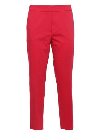 Clips pressed-crease trousers - Red