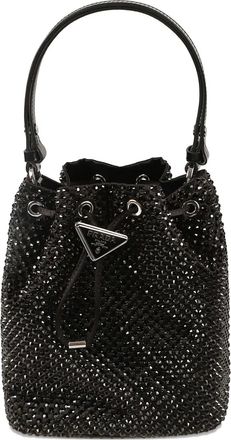 Prada embellished bucket bag - Black