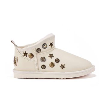 Australia Luxe Womens Angel Ultra Short Pale Boot - White - Size EU 40