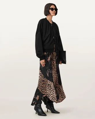 AllSaints Arleen Printed Maxi Skirt