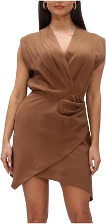 Aaiko Kleedjes, Dames, Bruin, M, Leer, Leny Tencel TEN 545