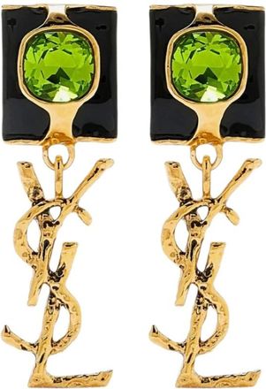 Saint Laurent Cassandre Oorbellen - Dames - Accessoires - Geel - Maat: ONE Size