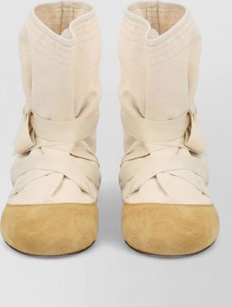 Isabel Marant canvas ballerina shoes ankle length