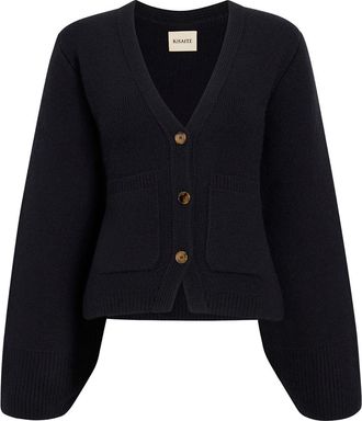 Khaite C&aacute;rdigan de cachemir khaite escarlata