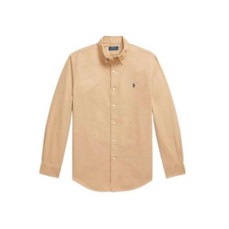 Ralph Lauren Oxford overhemd - Heren - Overhemden - Beige - Maat: M Katoen
