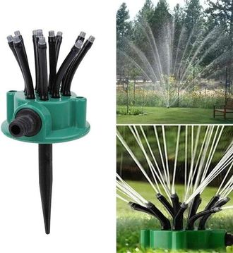 No Brand Allecta - Aspersor Giratorio Para Riego De Jardines Con Alcance De 360 Grados - Herramienta De Riego Autom&aacute;tico Para Jard&iacute;n Y Agricultura